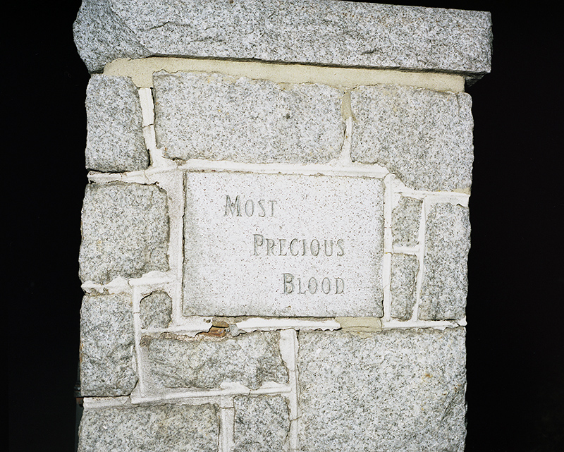Most Precious Blood cemetery at night, Hazelton, Penna. 2010