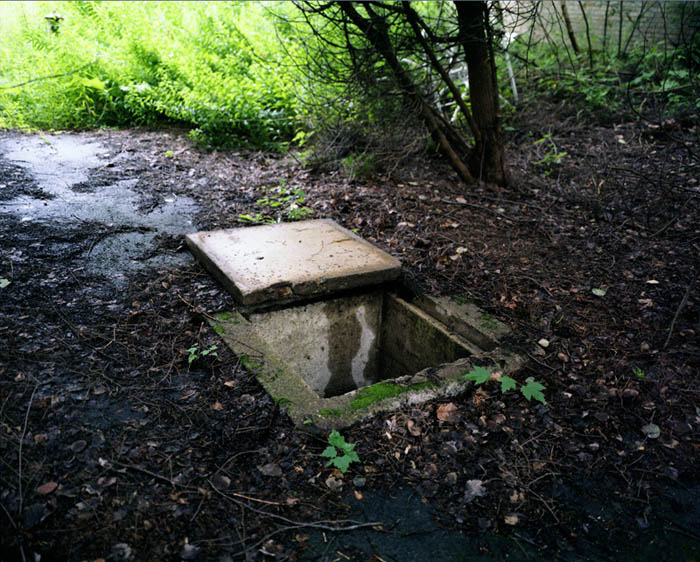 Door in ground, Grossinger's Resort, Liberty, NY 2008
