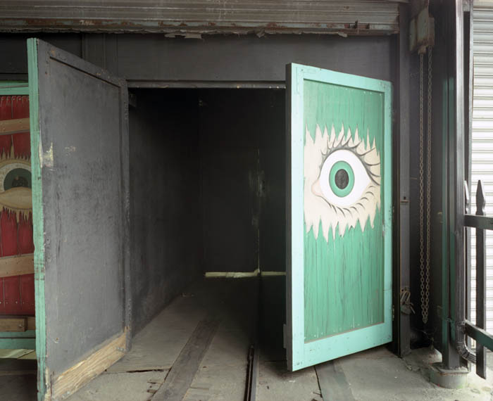 Eye on door, Spook-A-Rama, Coney Island, 2005