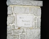 Most Precious Blood cemetery at night, Hazelton, Penna. 2010